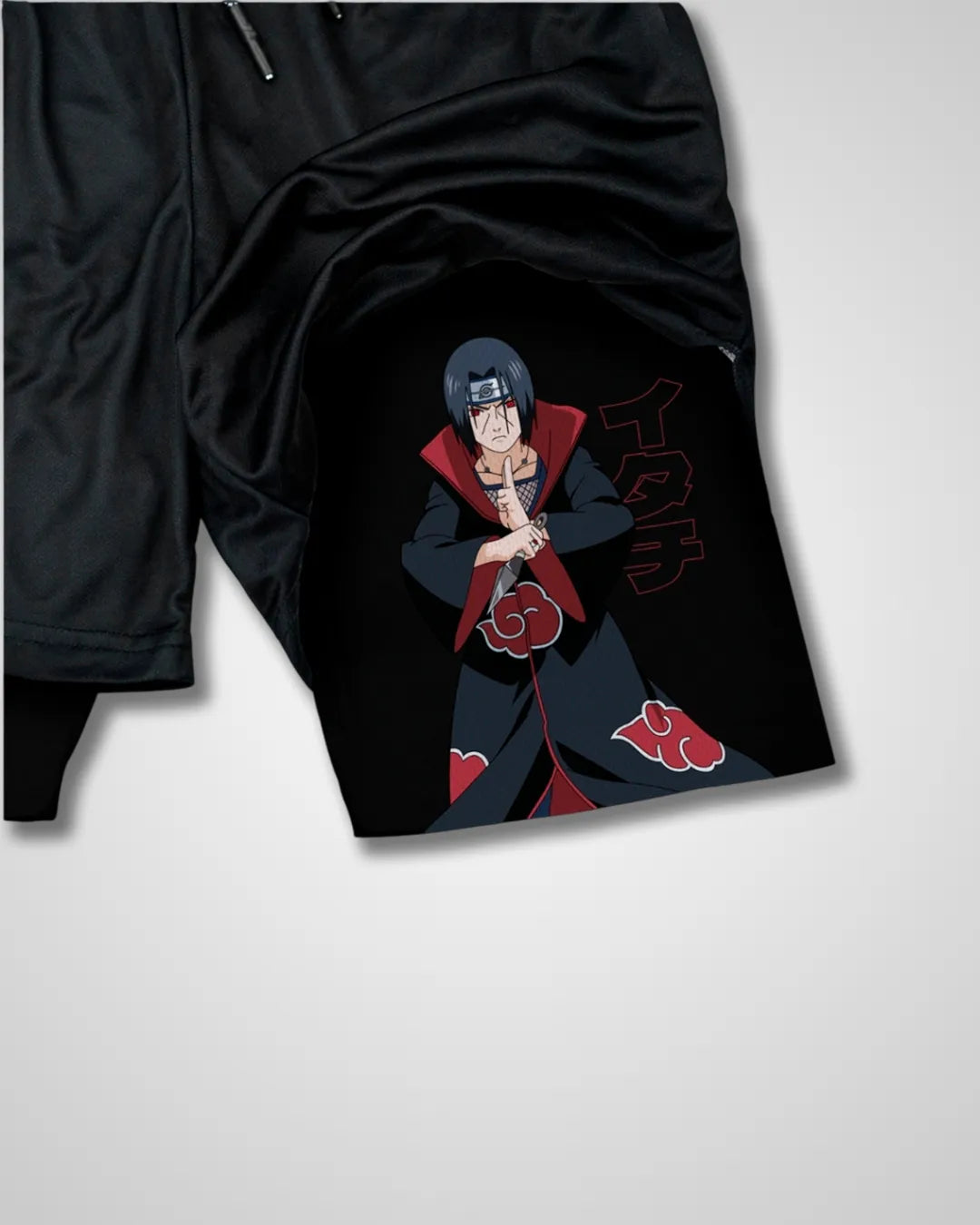 Pantalones cortos de rendimiento itachi Naruto