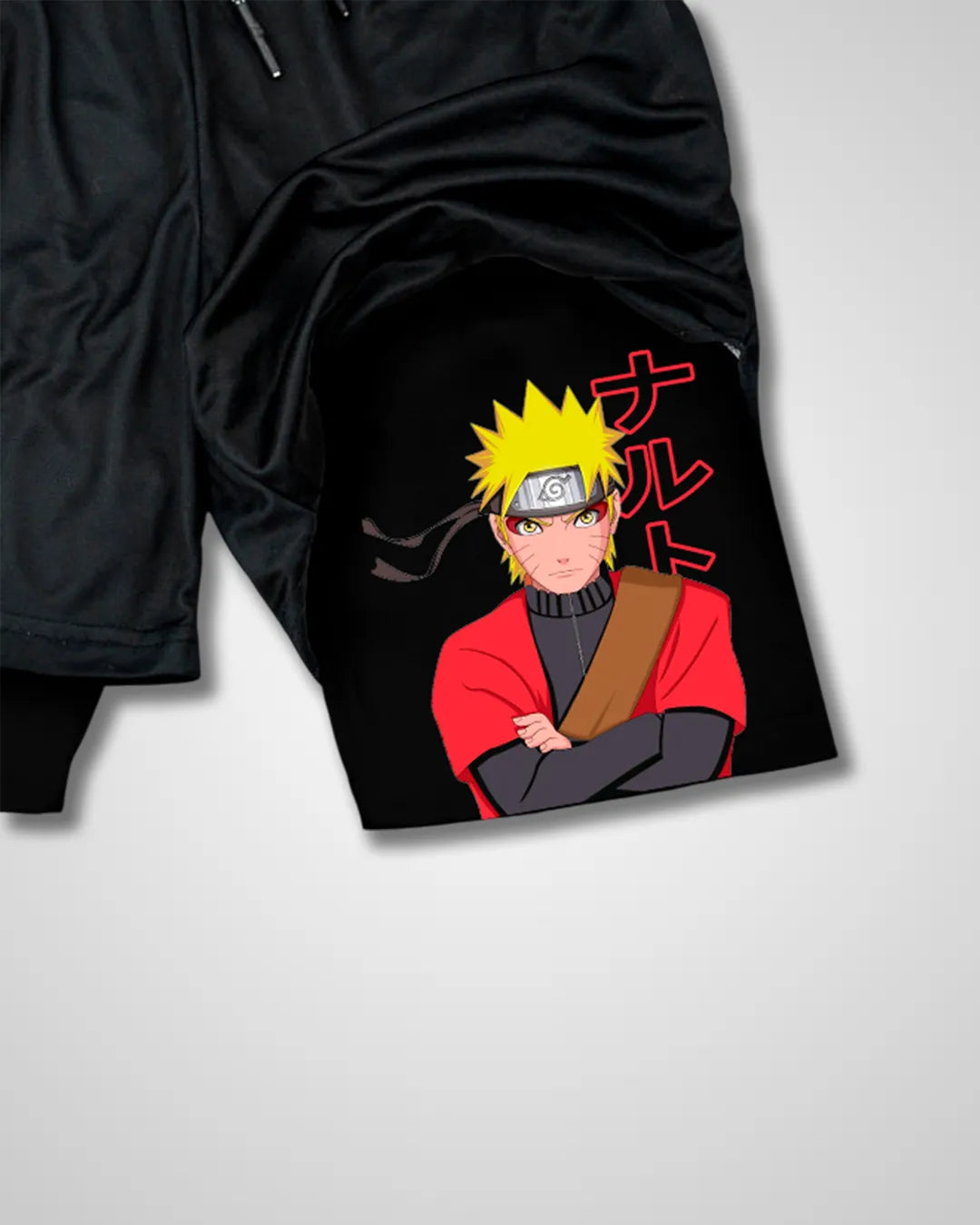 Pantalones cortos de rendimiento Naruto Modo Sennin