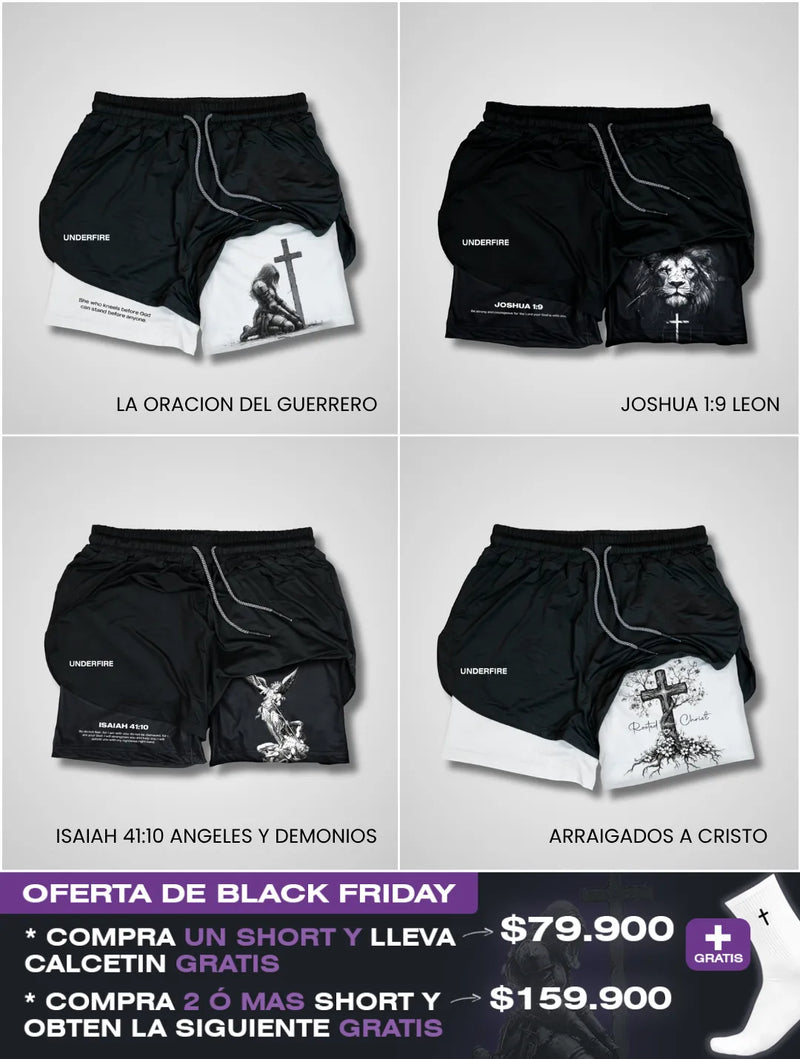 Shorts de Rendimiento Chicas de FÉ ⚔️✝️