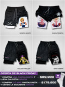 Pantalonetas Anime ⚔️ Gym  Secado Rápido + Licra Interna de Alto Rendimiento 🔥