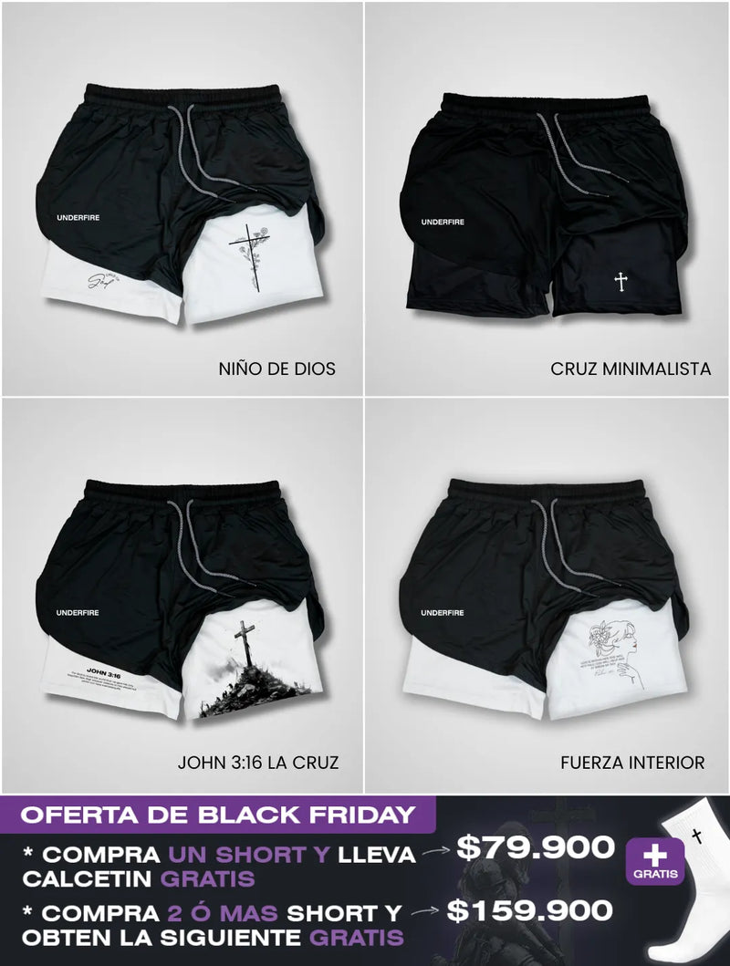 Shorts de Rendimiento Chicas de FÉ ⚔️✝️