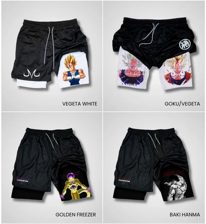 Pantalonetas Anime ⚔️ Gym  Secado Rápido + Licra Interna de Alto Rendimiento 🔥