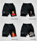 Pantalonetas Anime ⚔️ Gym  Secado Rápido + Licra Interna de Alto Rendimiento 🔥