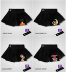 Falda Deportiva 2 en 1 Anime ⚔️ Gym / Short Interno + Secado Rápido 🔥