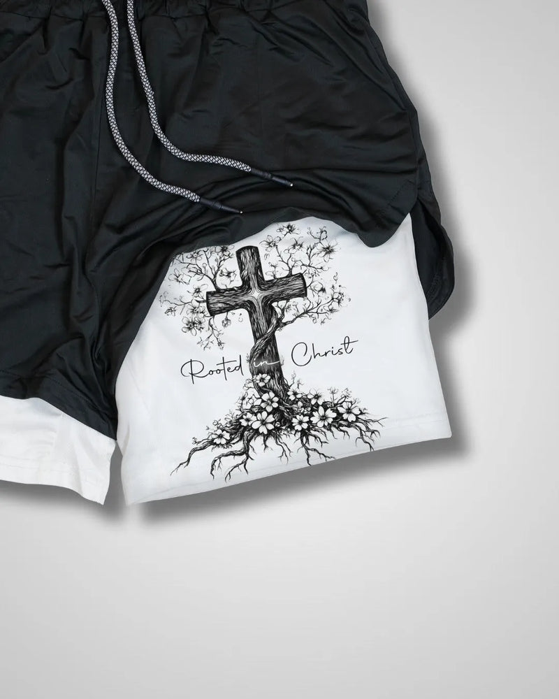 Shorts de Rendimiento 'Arraigados en Cristo'