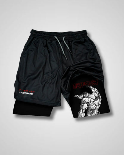 Pantalones cortos de rendimiento Baki Hanma