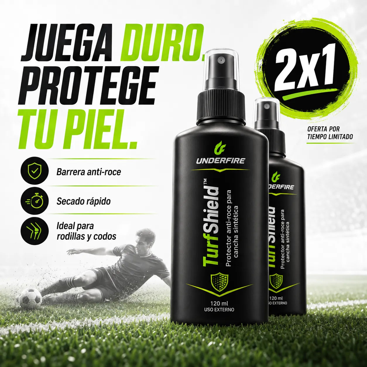 TurfShield™ Protector Anti-Roce para Cancha Sintética - Paga 1 Lleva 2