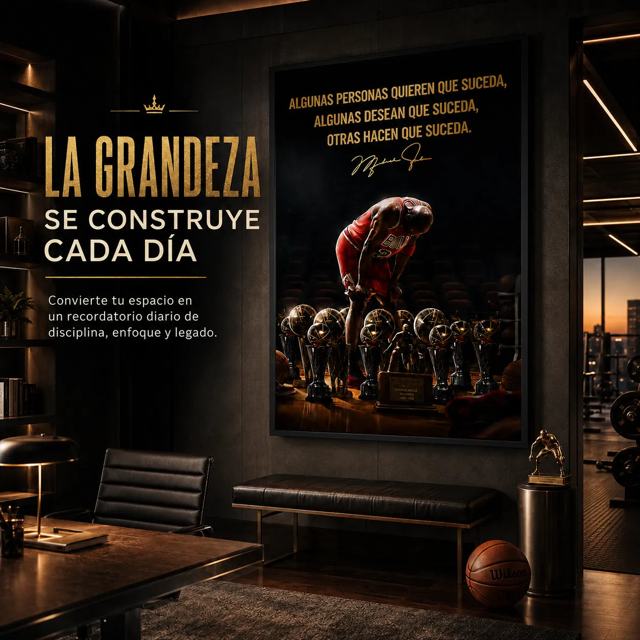 Cuadro Mentalidad de Campeón™ Michael Jordan 🏀🏆