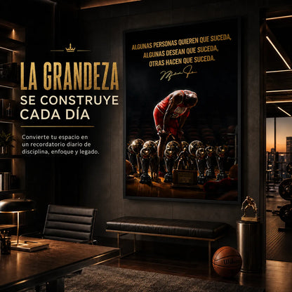 Cuadro Mentalidad de Campeón™ Michael Jordan 🏀🏆