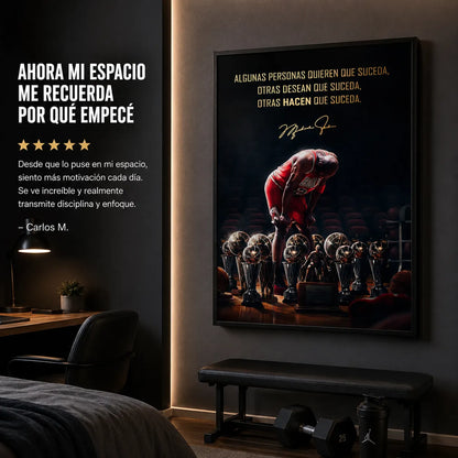 Cuadro Mentalidad de Campeón™ Michael Jordan 🏀🏆