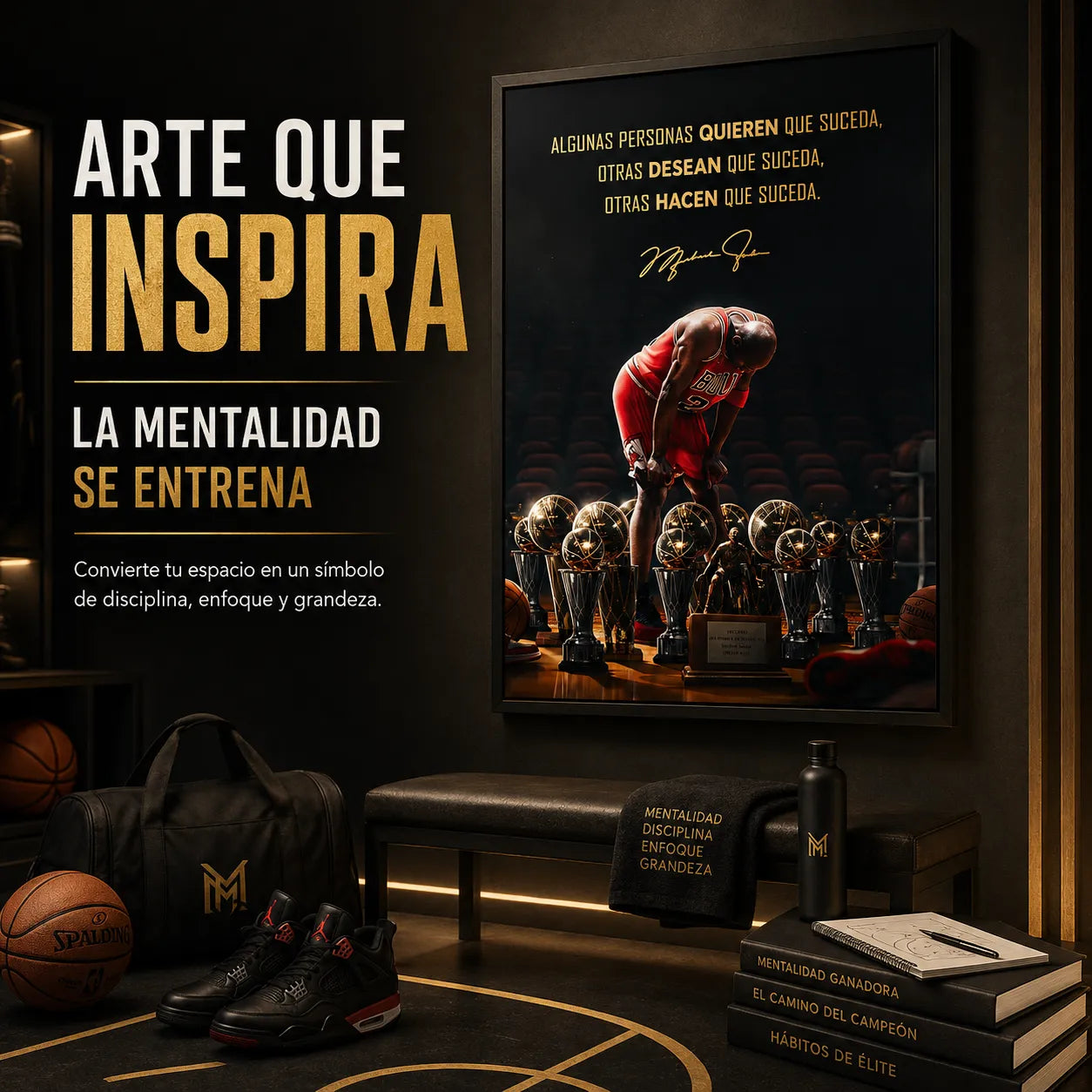 Cuadro Mentalidad de Campeón™ Michael Jordan 🏀🏆