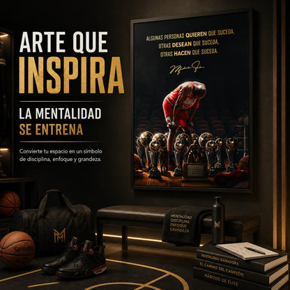 Cuadro Mentalidad de Campeón™ Michael Jordan 🏀🏆