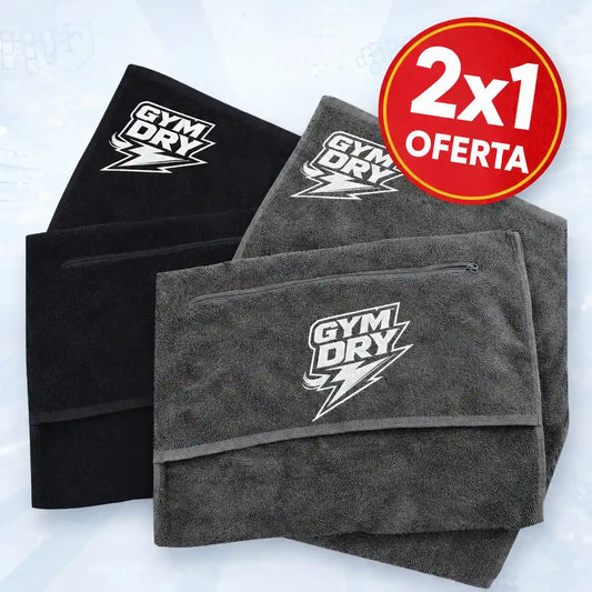 Toalla deportiva GymDry™ 2x1 - Higiene total ✔