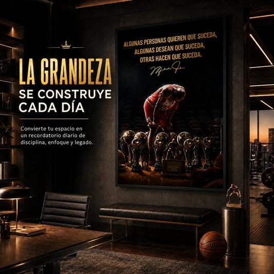 Cuadro Mentalidad de Campeón™ Michael Jordan 🏀🏆