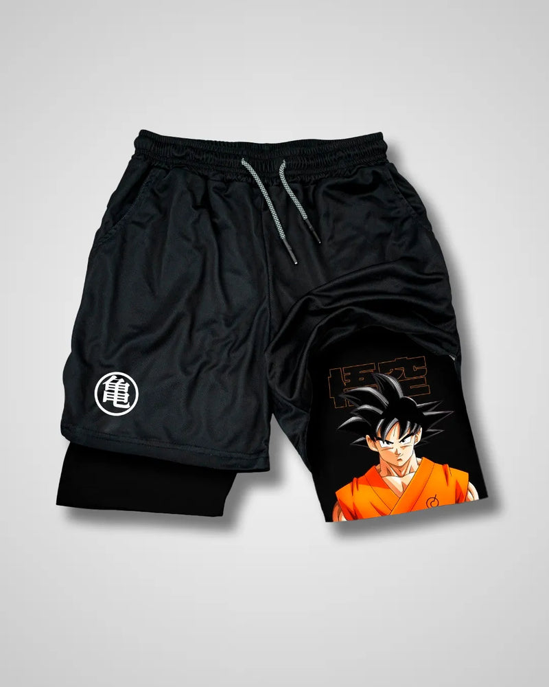 Pantalones cortos de rendimiento Dragon Ball Base Goku