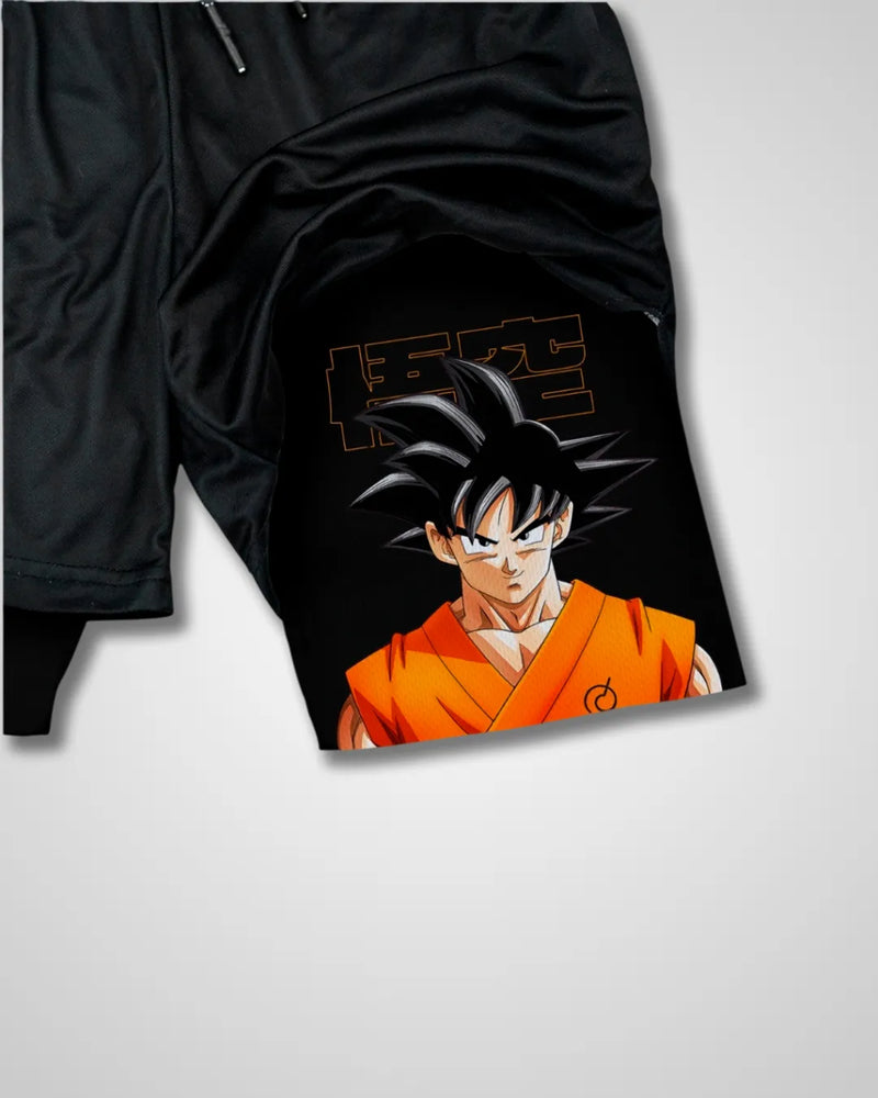 Pantalones cortos de rendimiento Dragon Ball Base Goku