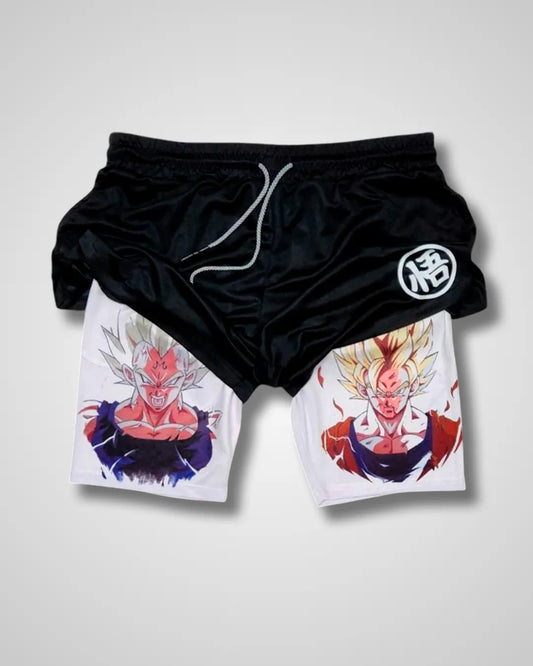 Pantalones cortos de rendimiento Dragon Ball Goku/Vegeta