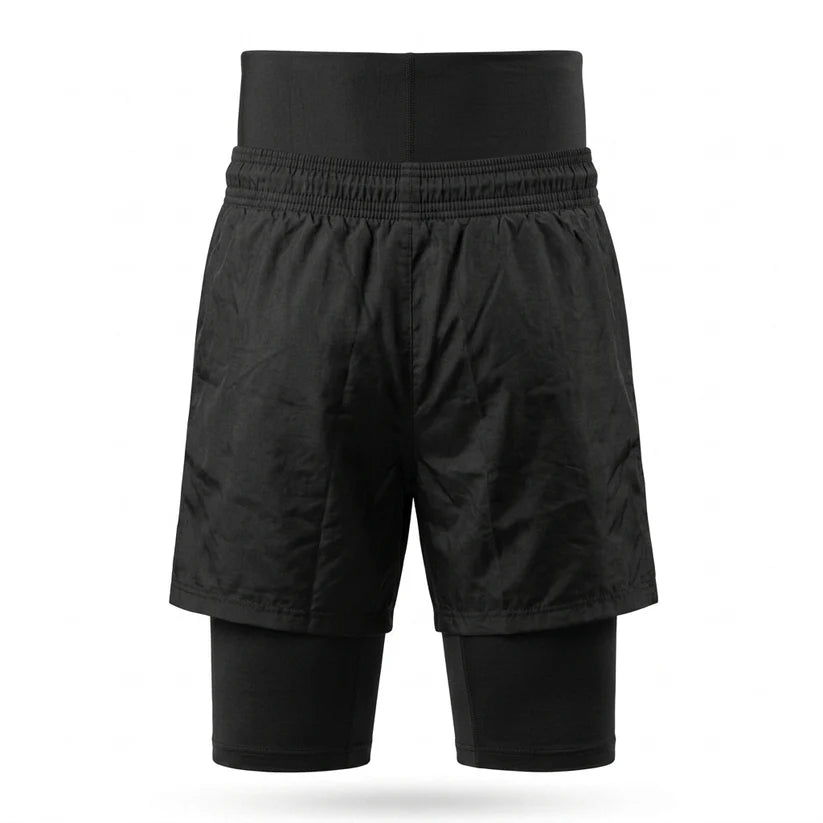 CoverFlex – Pantaloneta Deportiva 2 en 1 con licra interna y Cintura de Control Abdominal