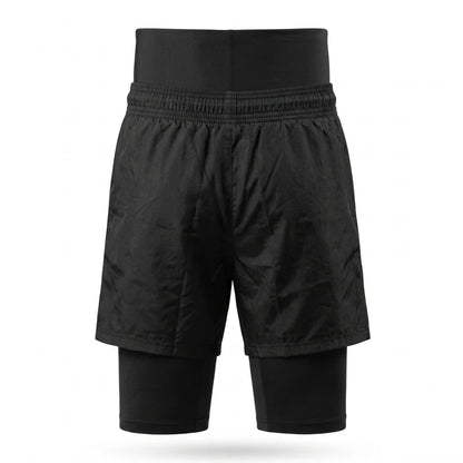 CoverFlex – Pantaloneta Deportiva 2 en 1 con licra interna y Cintura de Control Abdominal