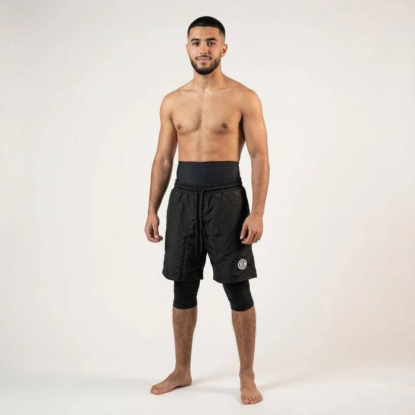 CoverFlex – Pantaloneta Deportiva 2 en 1 con licra interna y Cintura de Control Abdominal