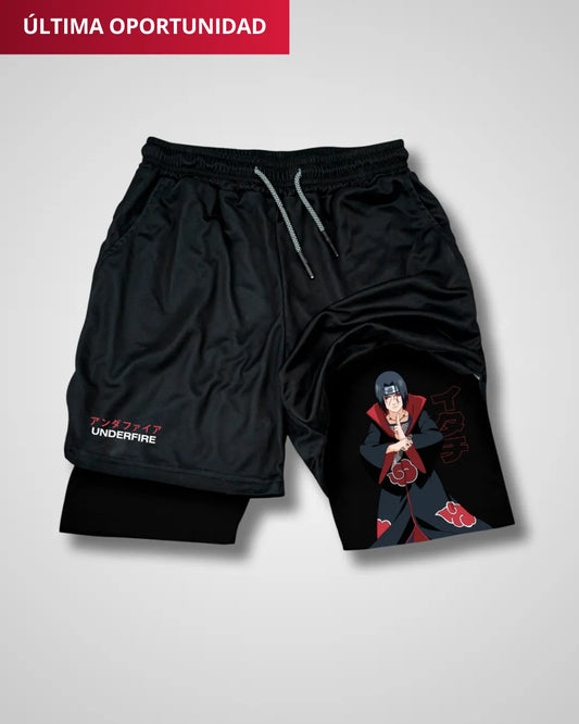 Pantalones cortos de rendimiento itachi Naruto