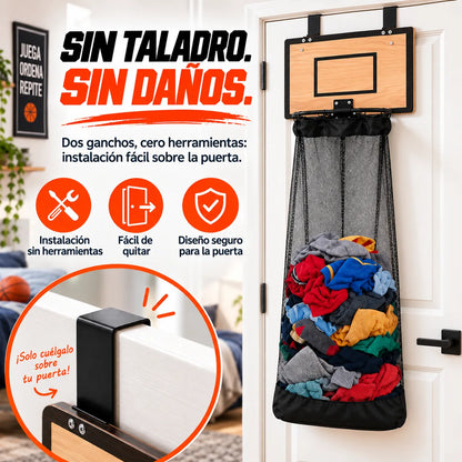 EncestaPro™ – Canasta de Baloncesto para Ropa Sucia, Convierte el desorden en un juego.