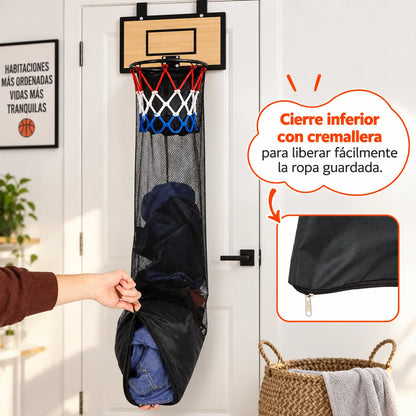 EncestaPro™ – Canasta de Baloncesto para Ropa Sucia, Convierte el desorden en un juego.