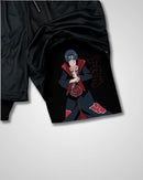 Pantalones cortos de rendimiento itachi Naruto