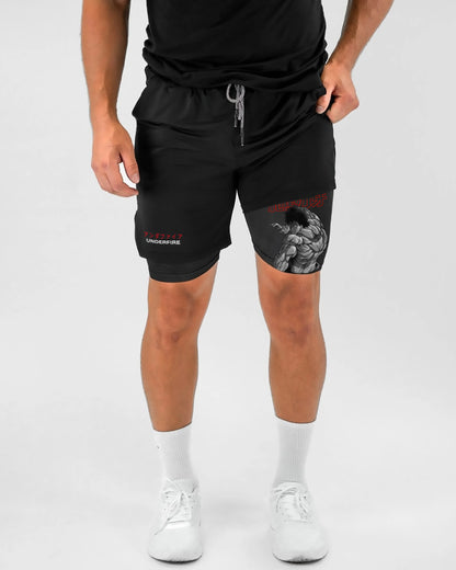 Pantalones cortos de rendimiento Baki Hanma