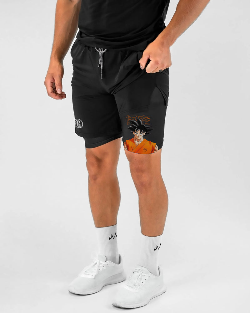 Pantalones cortos de rendimiento Dragon Ball Base Goku