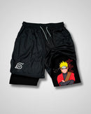 Pantalones cortos de rendimiento Naruto Modo Sennin