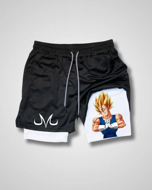 Pantalones cortos de rendimiento Dragon Ball Vegeta White