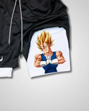Pantalones cortos de rendimiento Dragon Ball Vegeta White