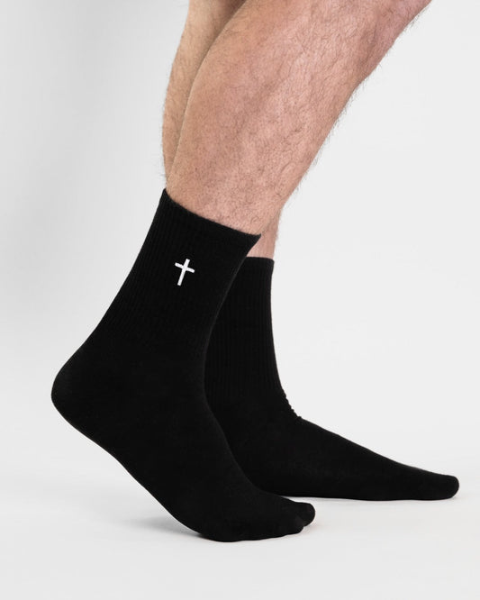 Calcetines performance Cristianismo ✝ NEGRO