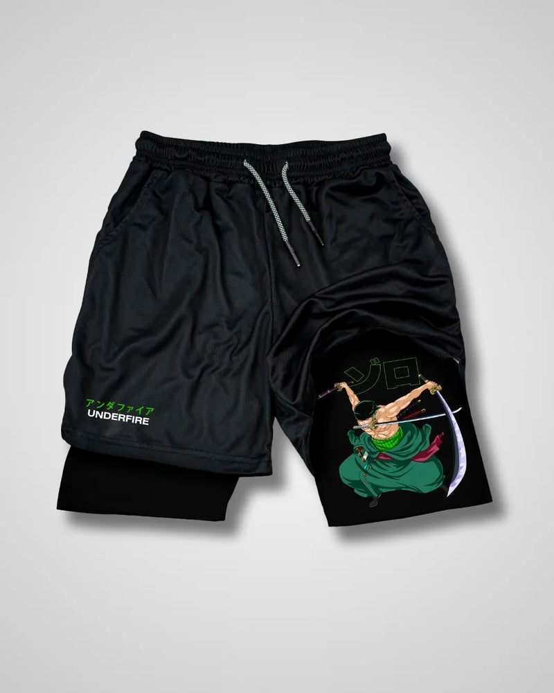 Pantaloneta de rendimiento Anime X Gym ONE PIECE 🏴‍☠️⚔️